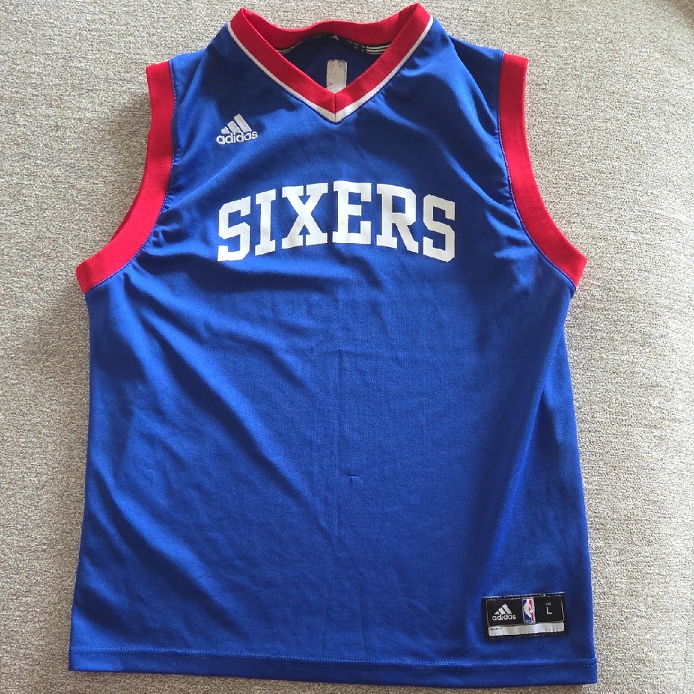Adidas Kids Sixers Blue and Red Jersey